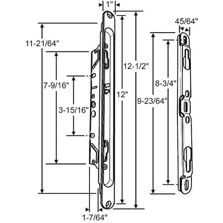 Strybuc SS Multipoint Mortise With 16-775B